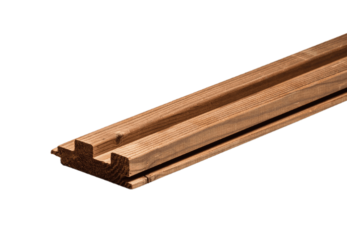 Thermowood W Interior Exterior 88-26 2 Pastillas madera Natural 0.088m X 0.026m X 4.2m