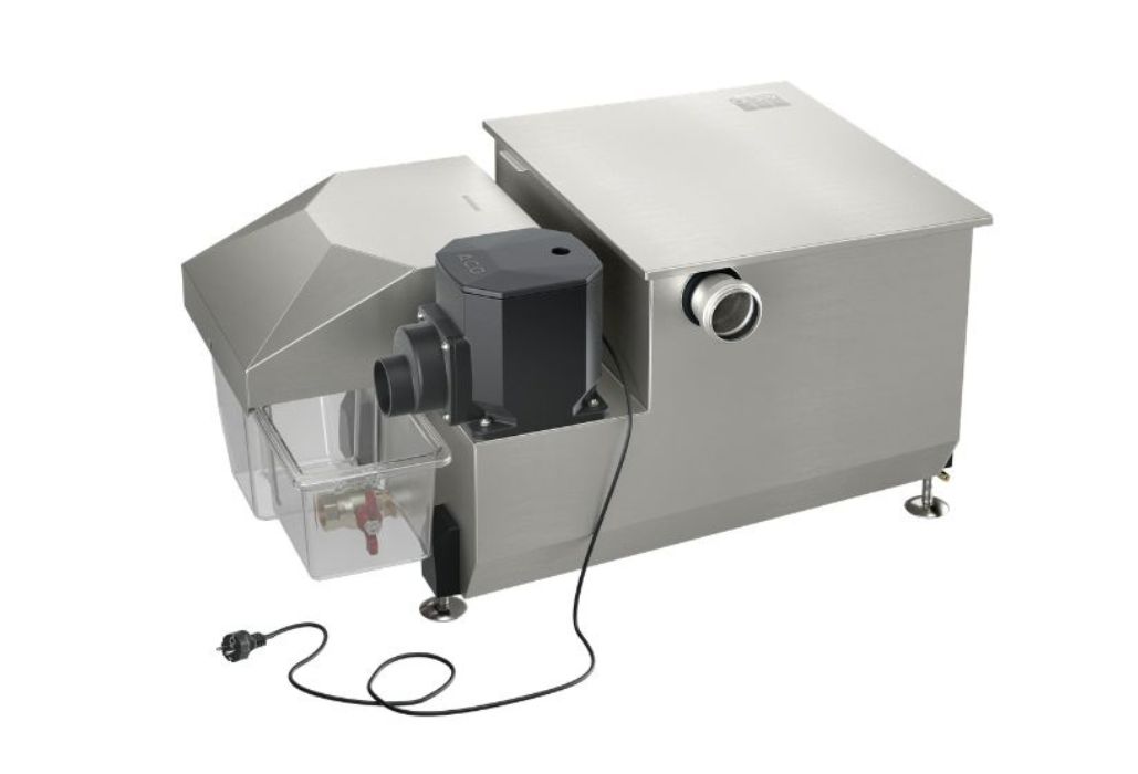 Detalle del sistema o aplicación de ACO Grease Capture 2.0 Separador de grasas manual para cocinas publicado por ACO.