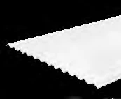 Teja Ecoroof Ondula P3 Tricapa UPVC 2mm Blanco matte 0.812m X 2.44m