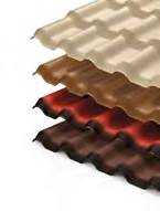 Teja Ecoroof Colonial UPVC Terracota 2mm 1.04m X 5.037m