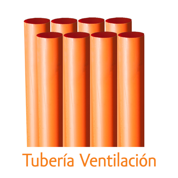 Tubería Sanitaria Aguas LLuvías y ventilación