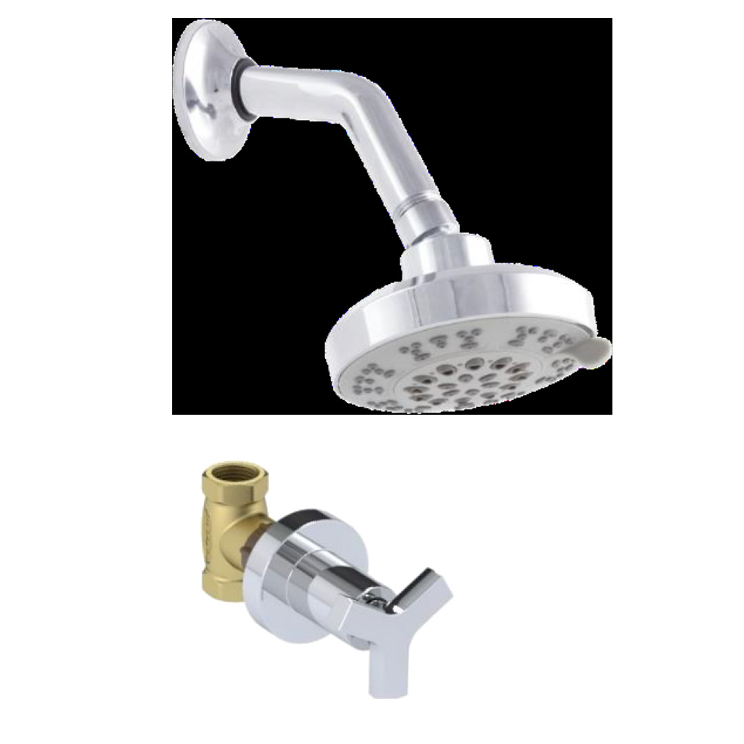CONJUNTO REGISTRO DUCHA TREVO