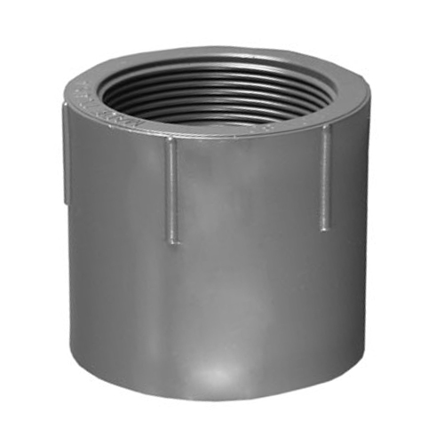 Adaptador hembra PVC Gris SCH 80