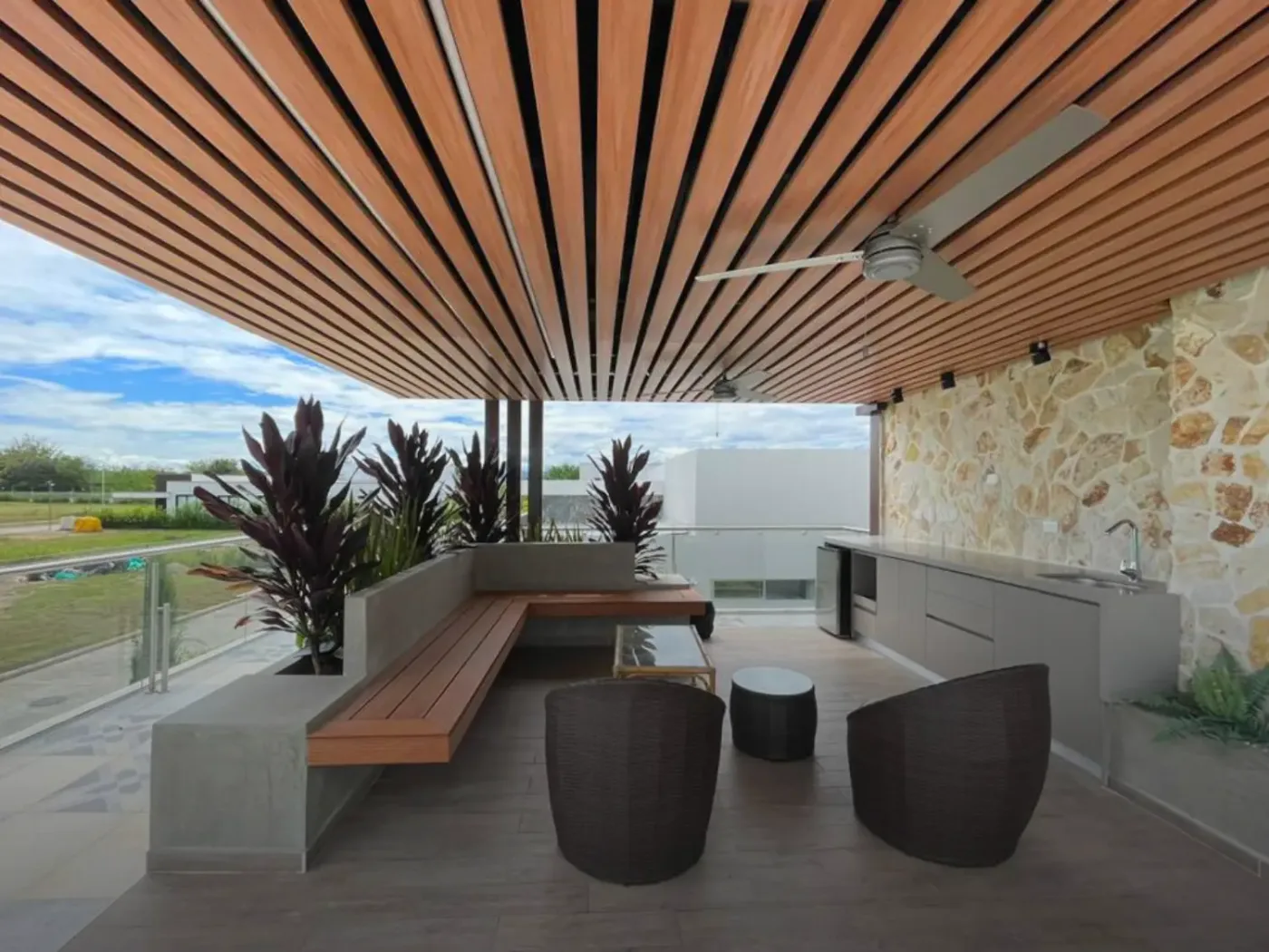 Inspiración Ekowood L: Continuidad hacia la terraza