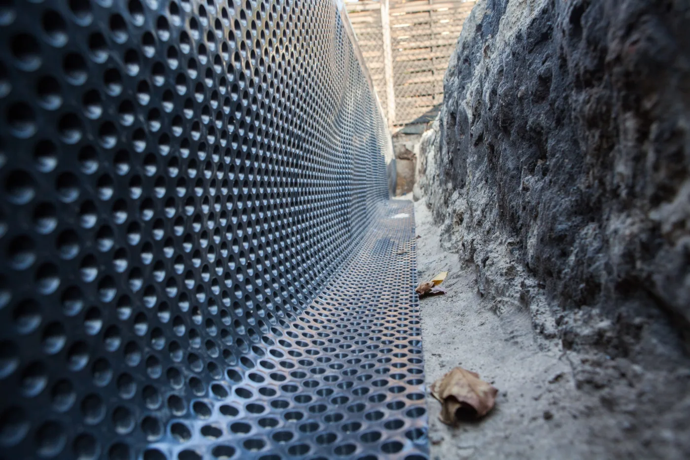 Detalle de lámina nodular junto a una estructura