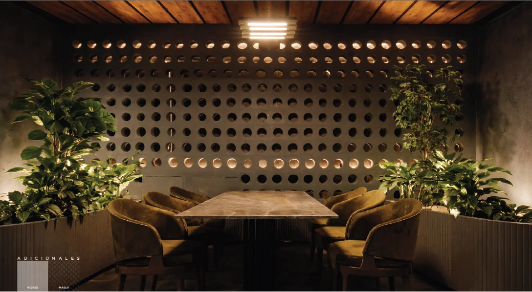 Comedor con celosía