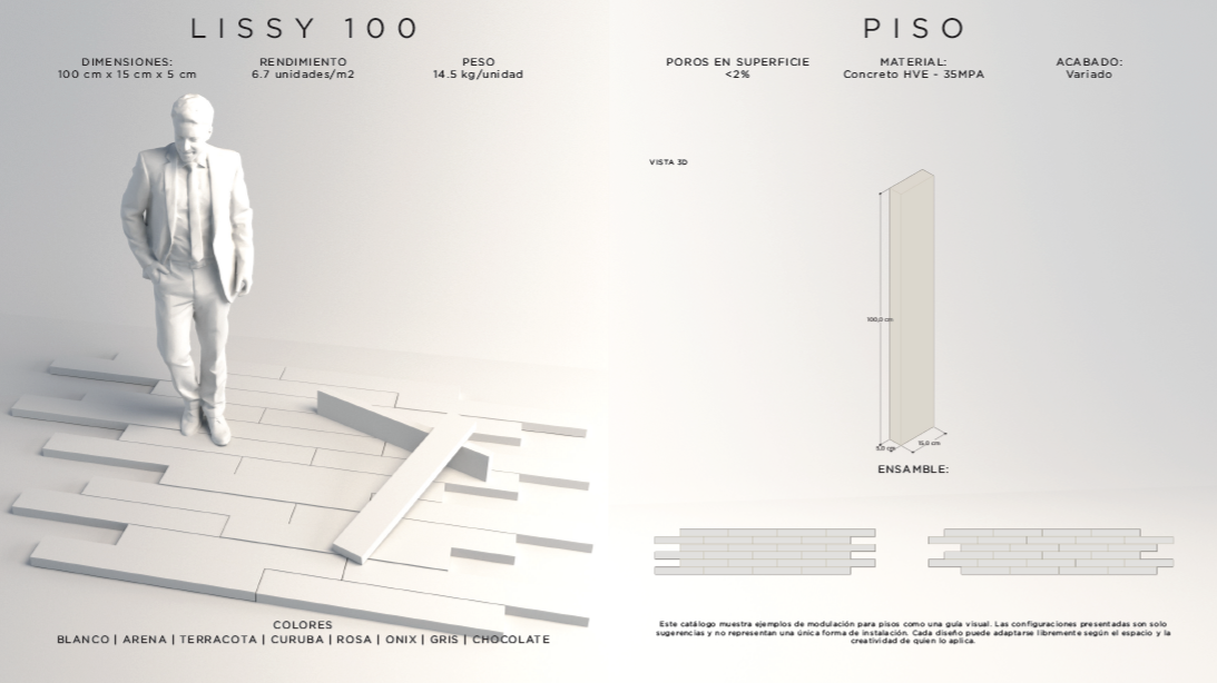 Piso Lissy 100